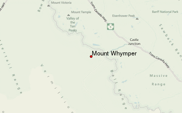 Mount Whymper Location Map