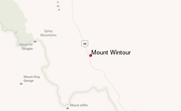 Mount Wintour Location Map