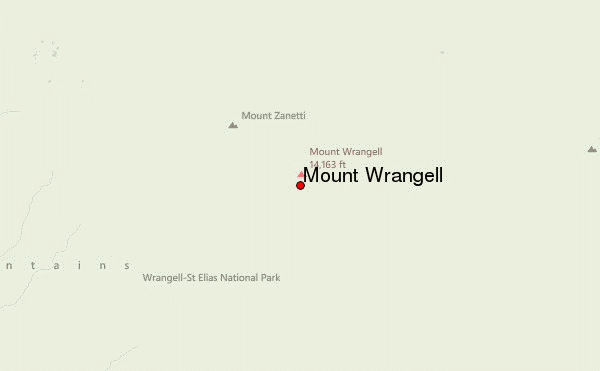 Mount Wrangell Location Map
