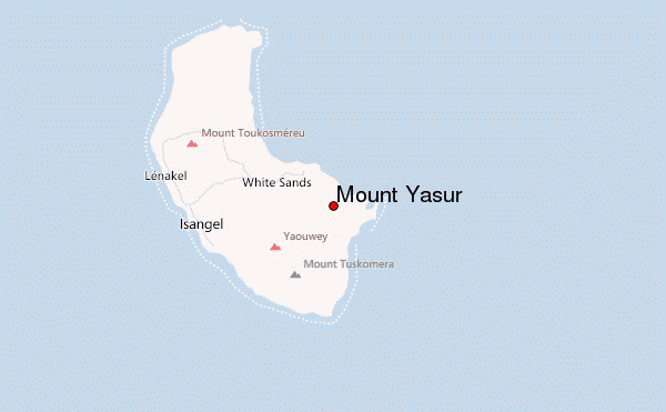 Mount Yasur Location Map
