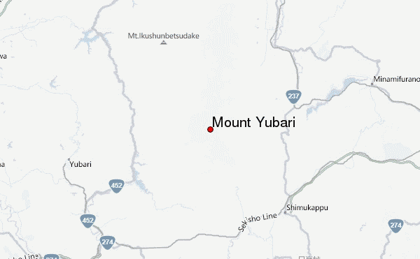 Mount Yūbari Location Map