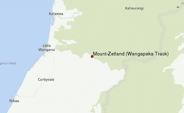 Mount-Zetland (Wangapeka Track) Location Map