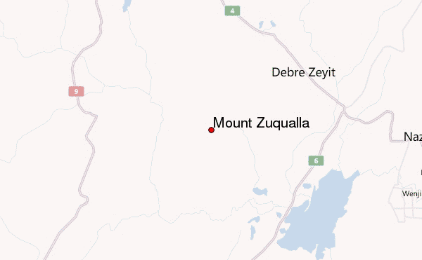 Mount Zuqualla Location Map