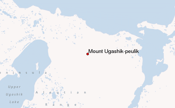 Mount Ugashik-peulik Location Map