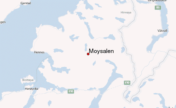 Møysalen Location Map