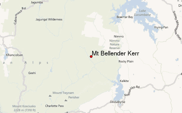 Mt Bellender Kerr Location Map