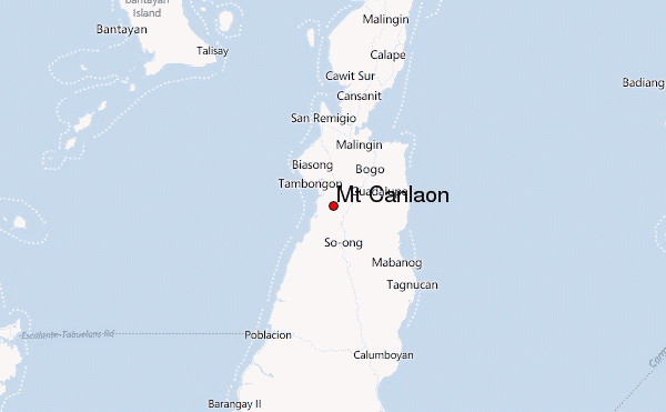 Mt Canlaon Location Map