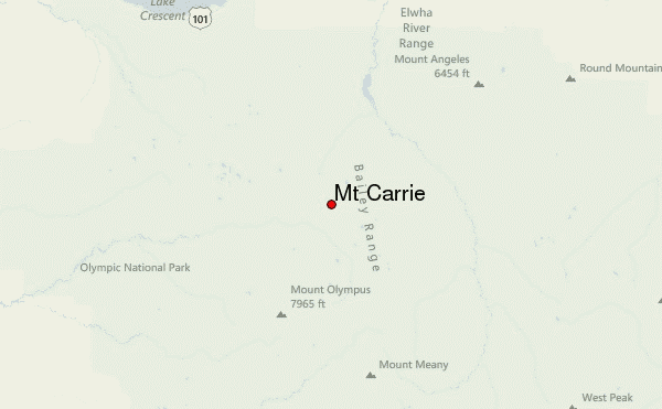 Mt Carrie Location Map