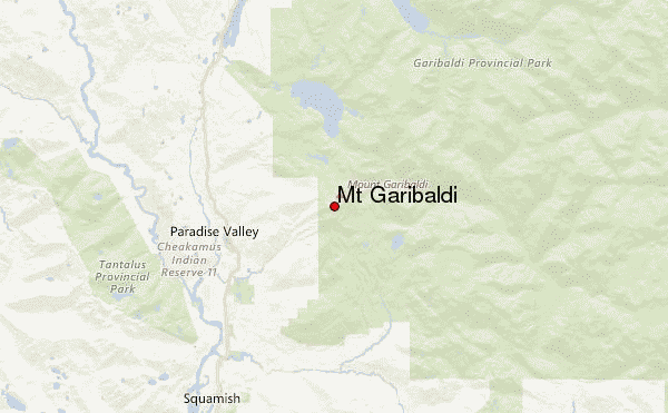 Mt Garibaldi Location Map