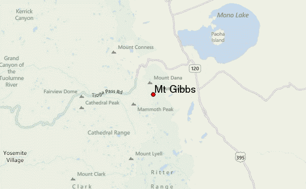 Mt Gibbs Location Map