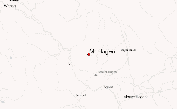 Mt Hagen Location Map