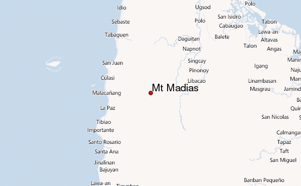 Mt Madias Location Map
