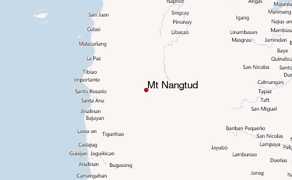 Mt Nangtud Location Map