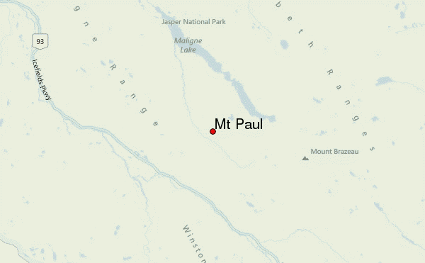Mt Paul Location Map