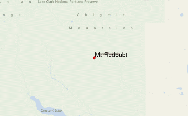 Mt Redoubt Location Map