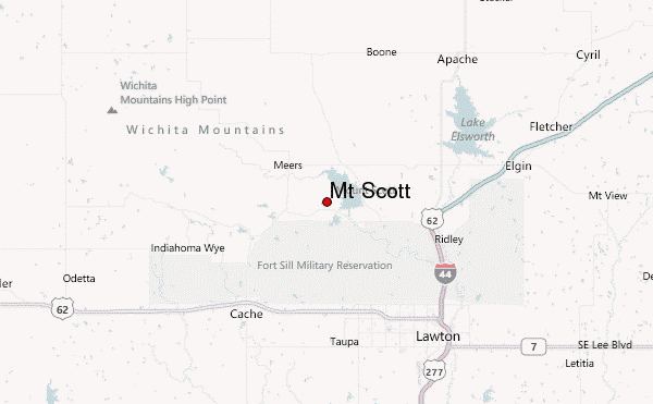 Mt Scott Location Map