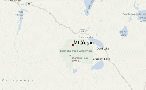 Mt Yoran Location Map