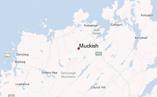 Muckish Location Map