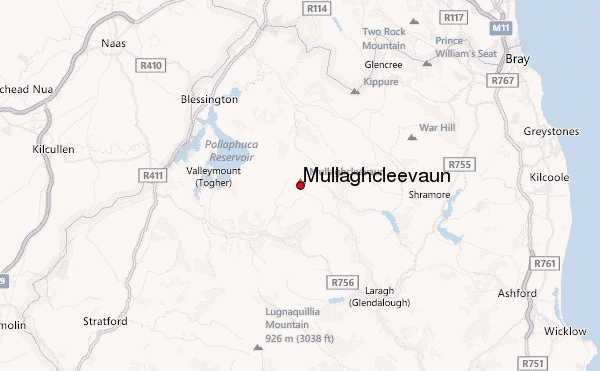 Mullaghcleevaun Location Map