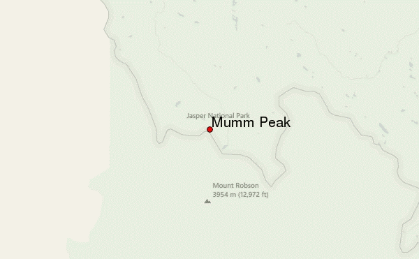 Mumm Peak Location Map