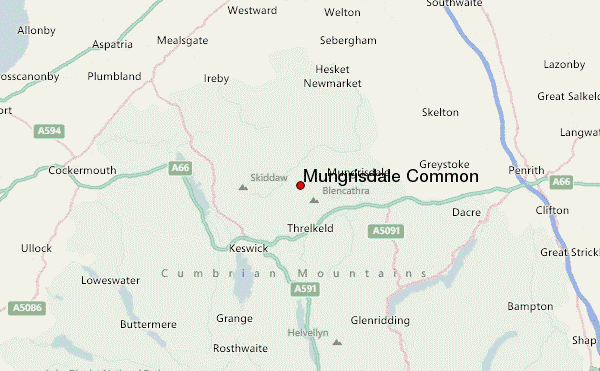 Mungrisdale Common Location Map