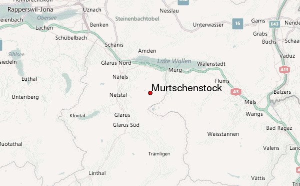 Mürtschenstock Location Map