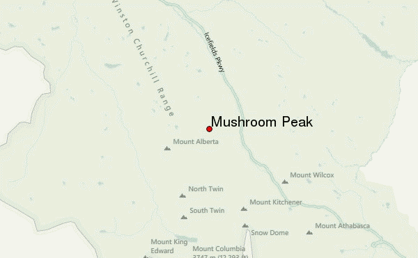 Mushroom Peak Location Map
