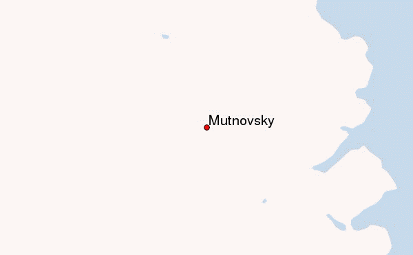 Mutnovsky Location Map