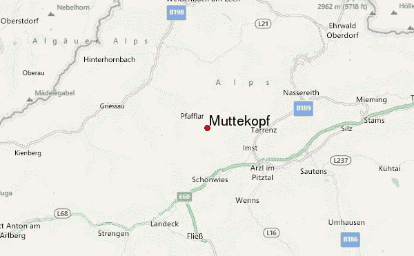 Muttekopf Location Map