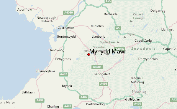 Mynydd Mawr Location Map