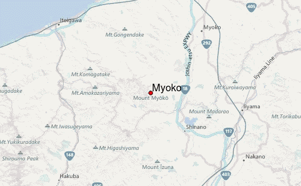 Myoko Location Map