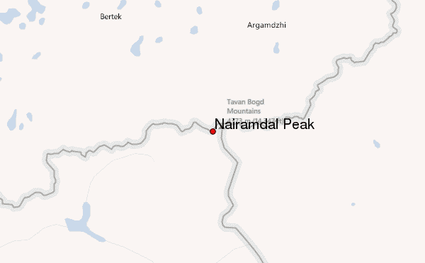 Nairamdal Peak Location Map