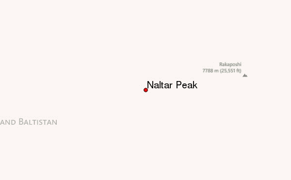 Naltar Peak Location Map