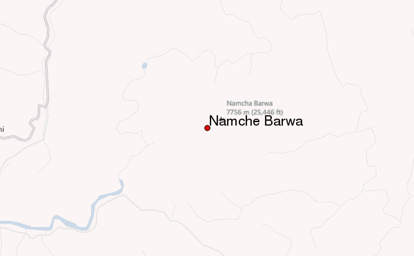 Namche Barwa Location Map