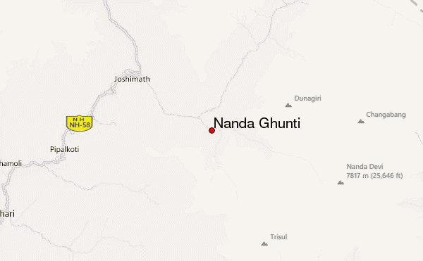 Nanda Ghunti Location Map
