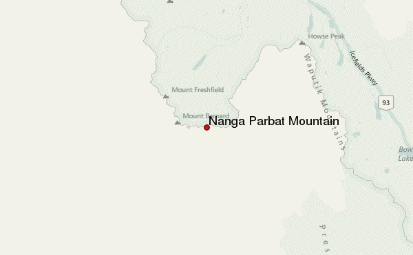 Nanga Parbat Mountain Location Map