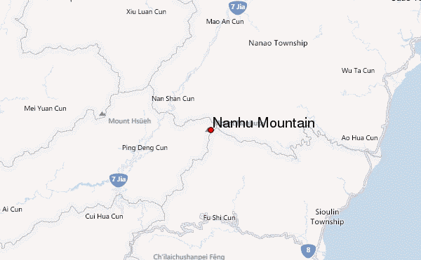Nanhu Mountain Location Map