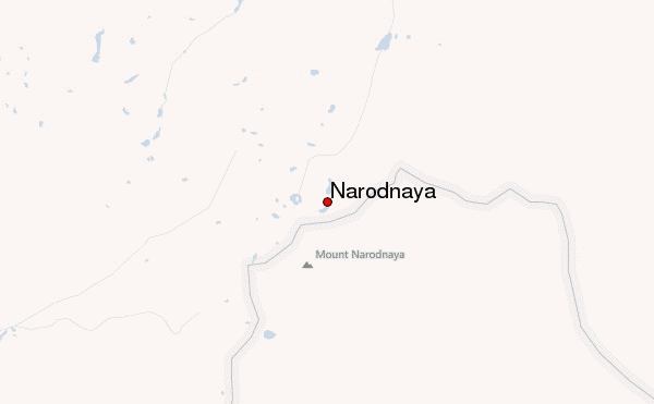 Narodnaya Location Map