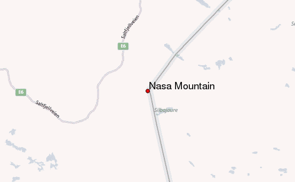 Nasa Mountain Location Map