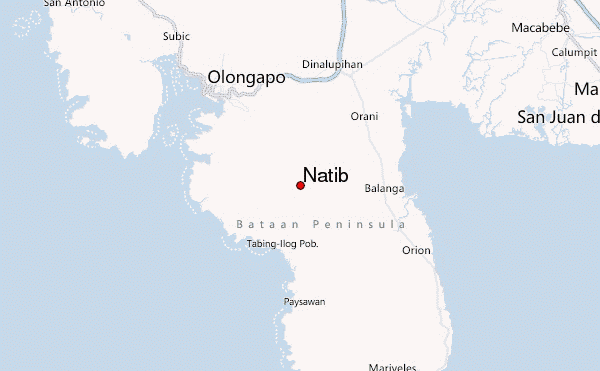 Natib Location Map