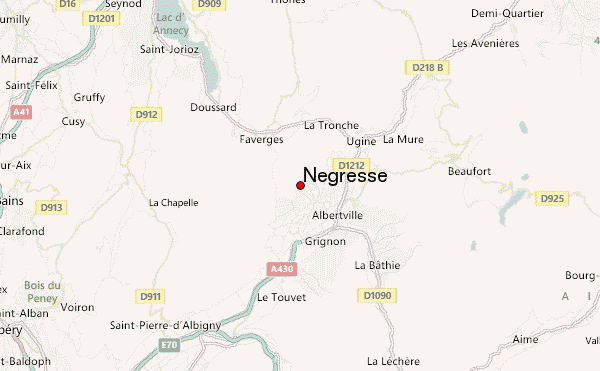 Négresse Location Map