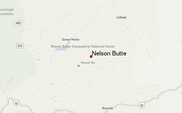 Nelson Butte Location Map