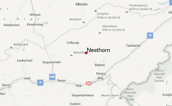 Nesthorn Location Map