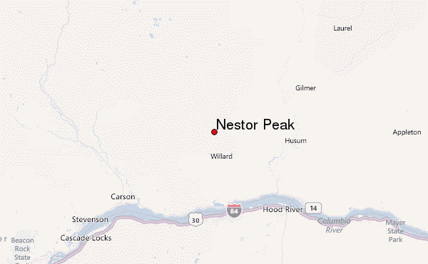 Nestor Peak Location Map