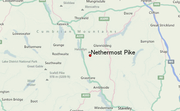 Nethermost Pike Location Map