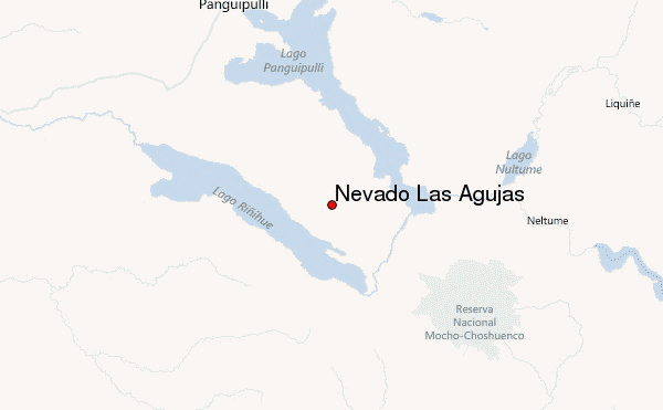 Nevado Las Agujas Location Map