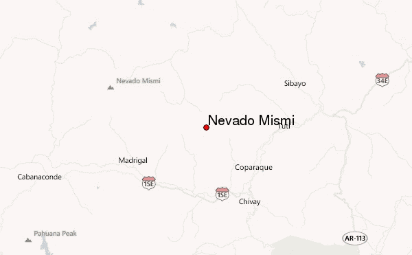 Nevado Mismi Location Map