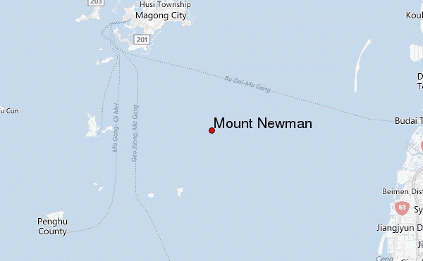 Mount Newman Location Map