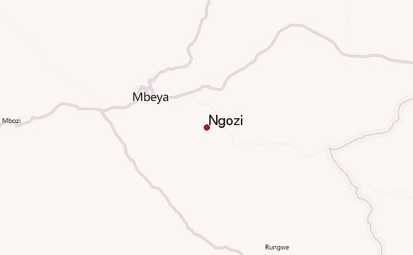 Ngozi Location Map
