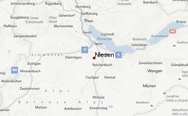 Niesen Location Map